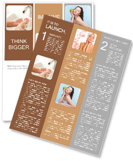 Hand washing as an integral part of the health Newsletter Template