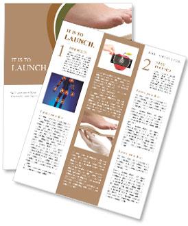 Orthopedic insole, a researcher Newsletter Template