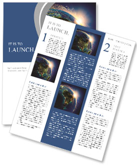 Planeta Země v noci Newsletter