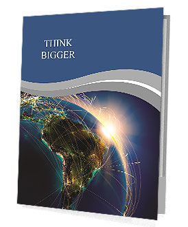 Planet Earth at Night Presentation Folder