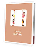 A group of children peeping Presentation Folder