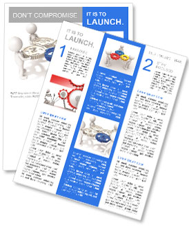 People as part of the mechanism Newsletter Template