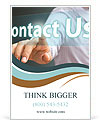 Contact Us word Ad Template