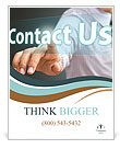 Contact Us word Poster Template