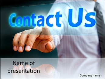 Contact Us word PowerPoint Template