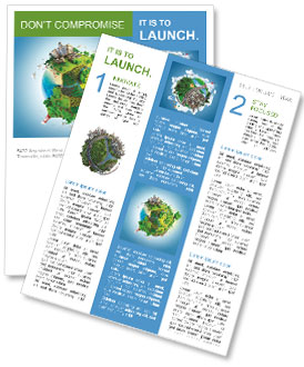 Painted globe Newsletter Template