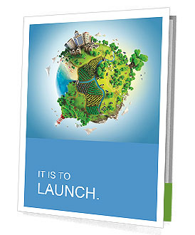 Painted globe Presentation Folder