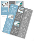 Web design on a monitor Newsletter Template