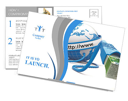 Make money on the internet Postcard Template