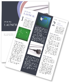 Fork electrical device on a white background Newsletter Template