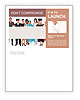 People of different professions are in the background presentation Newsletter Template