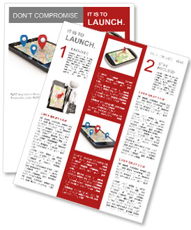 GPS coordinates into your phone waypoints Newsletter Template