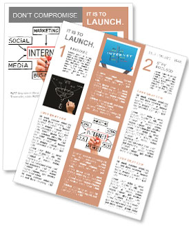 The Internet as a presentation of the world Newsletter Template