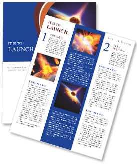 A giant asteroid crashed into the planet Newsletter Template