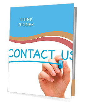 Hand writing Contact Us Presentation Folder