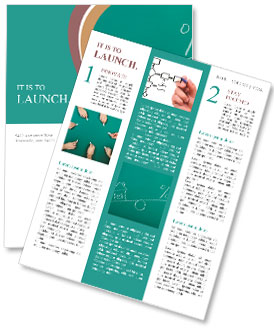 Drawing a mortgage illustration on a green background Newsletter Template