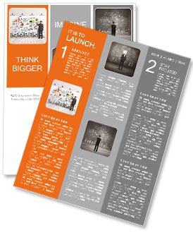 Podnikatel kreslení podnikatelský záměr na stěnu Newsletter