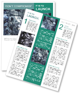 A Detailed View Of The Car Engine Newsletter Template