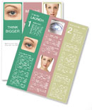 Macro Image Of Woman's Eye, Close-Up Of Human Eye For Detailed View. Newsletter Template