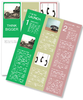 Sepia Photo Of Antique Telephone Handset On Vintage Table Newsletter Template