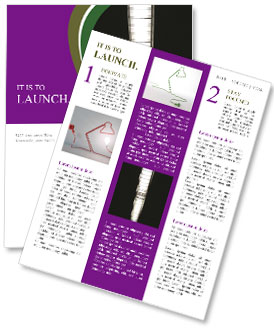 Abstract Fluorescent Light Fixture: A Unique Lighting Solution Newsletter Template