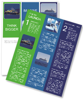 Stunning Mediterranean Coast View Of A High-End Blue Luxury Yacht At Night Newsletter Template