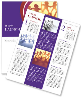 Hand-Holding Paper Doll People: A Collaborative Team Nyhetssändning