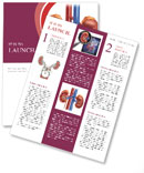 Anatomy Of The Urinary System: Medical Illustration Of Human Kidney Cross Section With Arteries, Adrenal G Newsletter Template