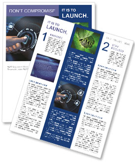 Digital Illustration Of Software Interface Access Through Fingerprint Recognition Newsletter Template