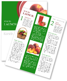 Isolated Ripe Peach Fruit Cutout On White Background - Perfect For Design And Illustration Newsletter Template