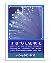 Detailed Fiber Optic Images With Stunning Light Effects: A Visual Feast Ad Template