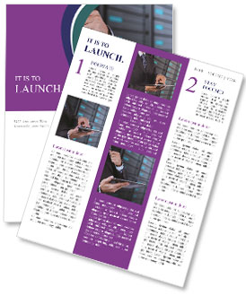 Using Tablet Computer In Server Room: A Businessman's Perspective Newsletter Template