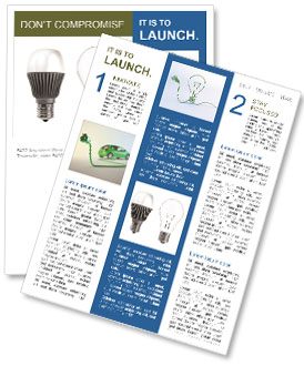 Comparison Of Incandescent And Led Lamps: Energy Efficiency, Lifespan, And Performance. Newsletter Template