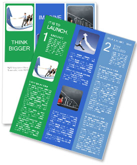 Business Team Pulling Up Bar With Rope For Growth Chart Concept: A Portrait Newsletter Template