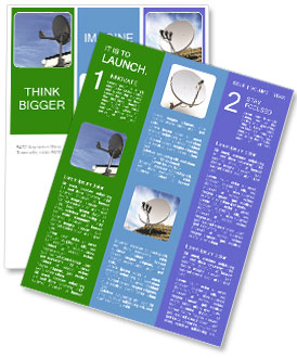 Satellite Dish For Home: Installation And Services Newsletter Template