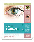 Macro Photography Of The Human Eye: A Close-Up Look Poster Template