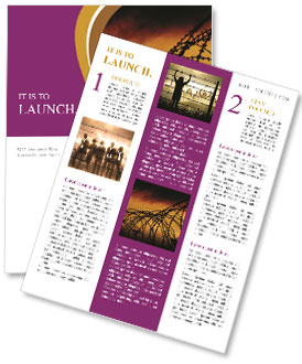 Stunning Sky With Barbed Wire And Illumination Newsletter Template