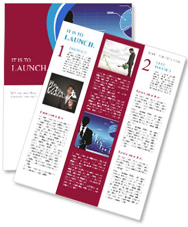 Raster Businessman Analyzing Stock Market Chart For Business Success. Newsletter Template