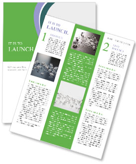 A group of diamonds on a white surface Newsletter Template