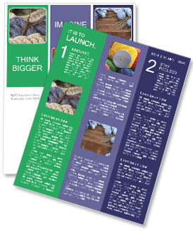 Displaying Stitches On A Handmade Wool Blanket Using Circular Needles Newsletter Template