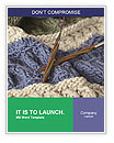 Displaying Stitches On A Handmade Wool Blanket Using Circular Needles Word Template