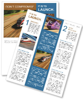 Efficient And Fast Transportation: Experience The High-Speed Train Newsletter Template