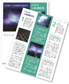Connecting Stars: A Network Of Celestial Bodies. Newsletter Template