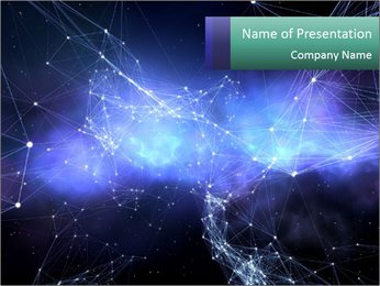 Connecting Stars: A Network Of Celestial Bodies. PowerPoint Template