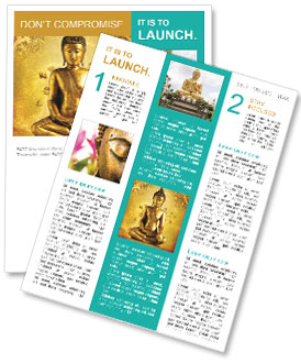 Discovering The Majestic Buddha Statue In Bangkok, Thailand Newsletter Template