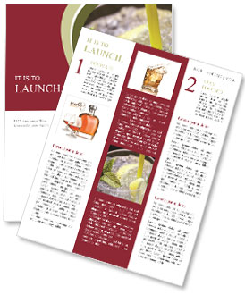 Gin tonic cocktail Newsletter Template