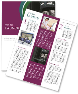 Computerized Tomography And Magnetic Resonance Imaging Scanned Images Displayed In Data Center Operating Room. Newsletter Template