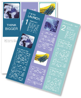 Fiber Optic Globe In Outer Space: A Dazzling Display Of Technology Newsletter Template