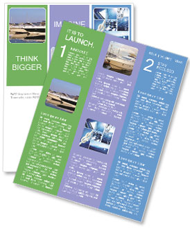 Marina Filled With Anchored Yachts Newsletter Template
