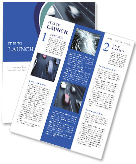 Blurred Motion Of Highway Traffic: Capturing The Movement Newsletter Template